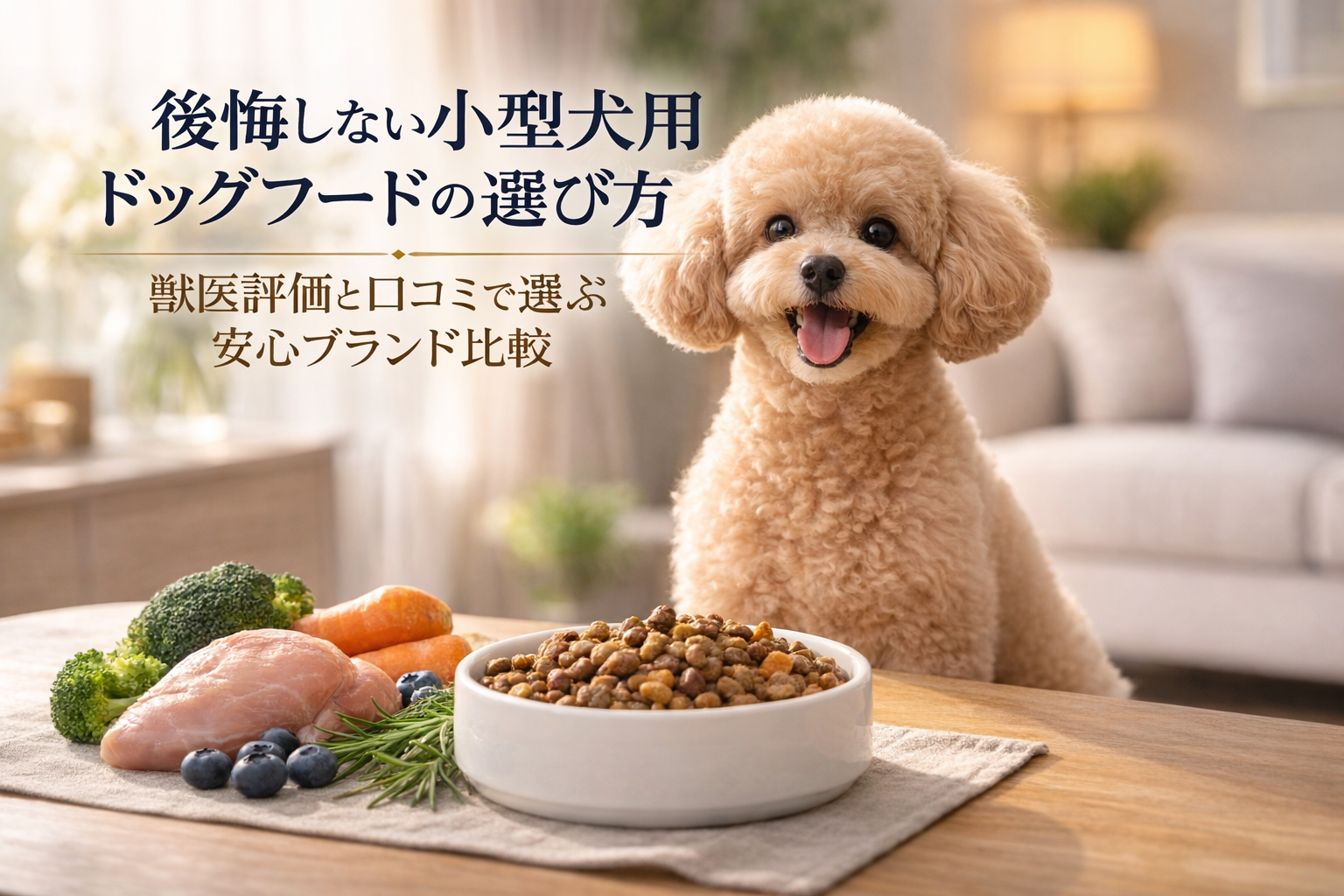 【後悔しない小型犬用ドッグフードの選び方】獣医評価と口コミで選ぶ安心ブランド比較