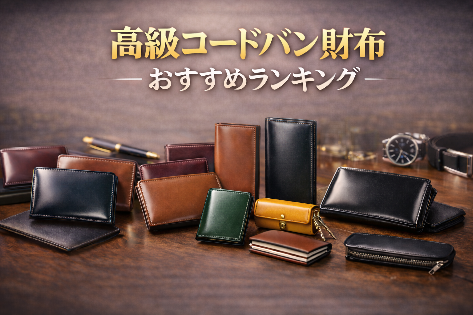 高級コードバン財布おすすめランキング｜日本製メンズ革財布ブランドを徹底比較