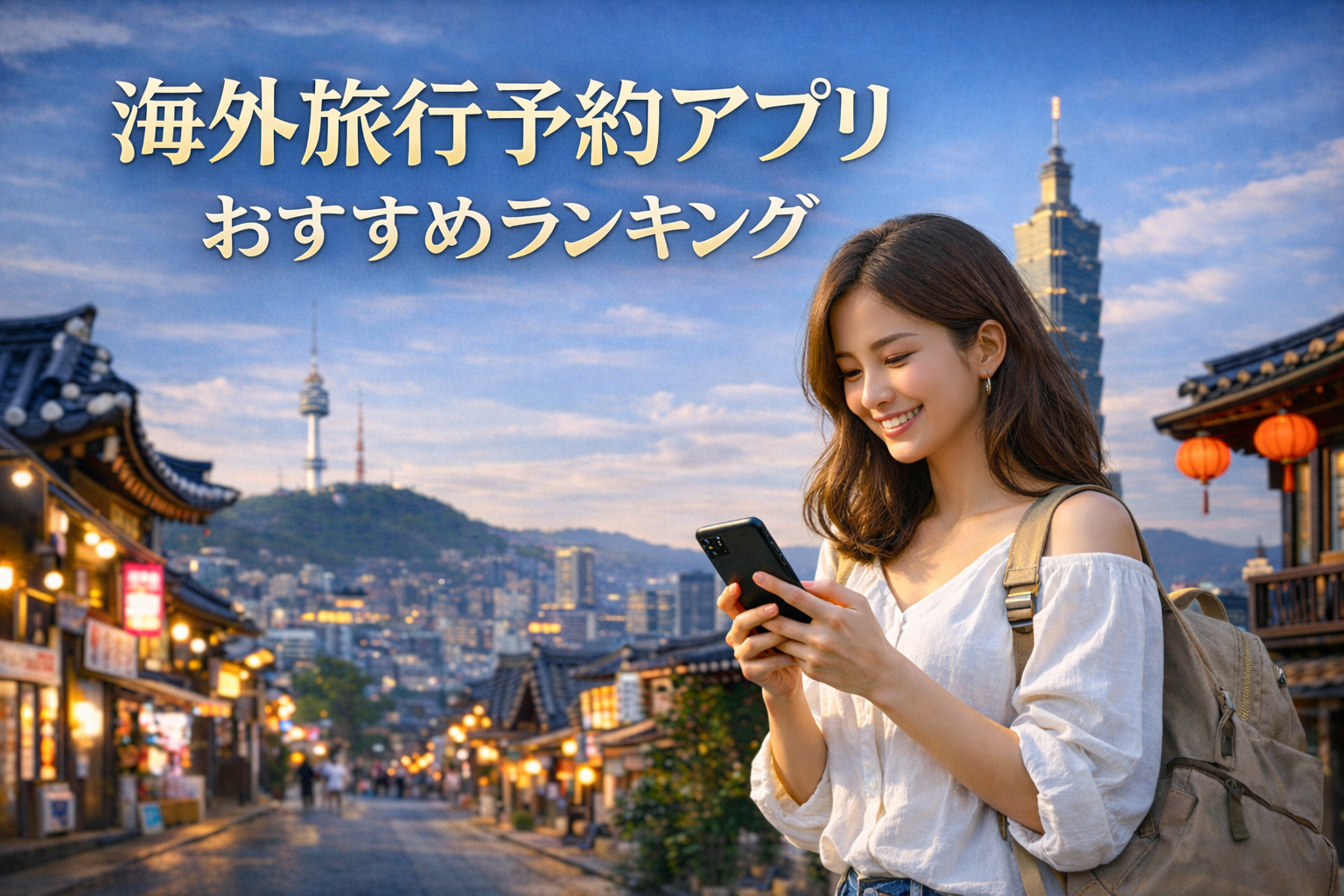 海外旅行予約アプリおすすめランキング/韓国・台湾など近場海外を安く予約できる人気サービス比較