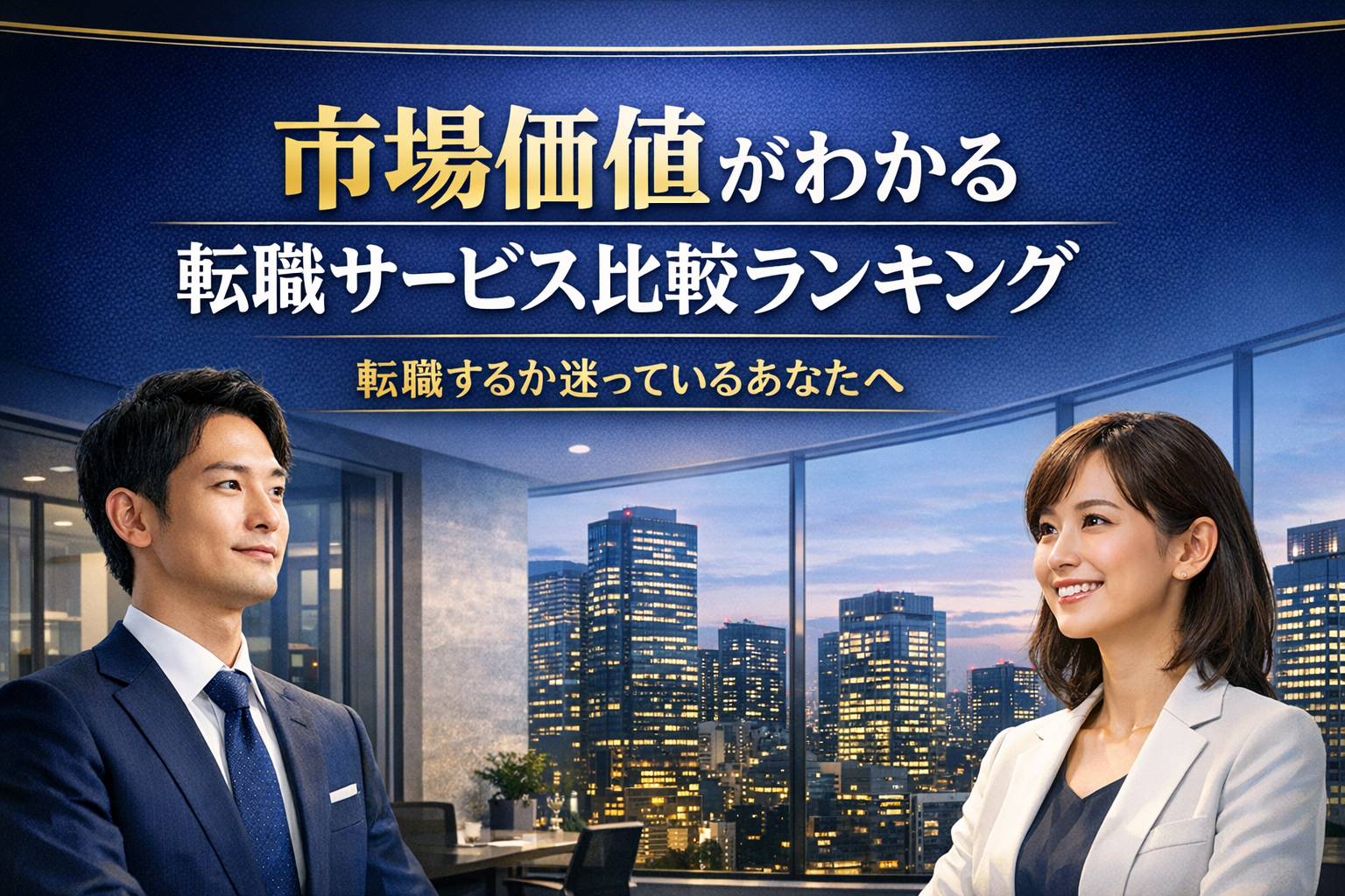 市場価値がわかる転職サービス比較ランキング｜20代30代向け無料診断付きで年収アップを狙う